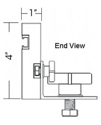 line drawings of Basic Router Table Fence Kit
